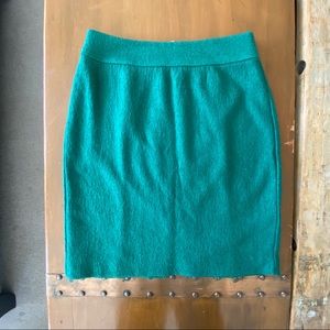 Banana Republic Emerald Green Zipper Skirt Size 2